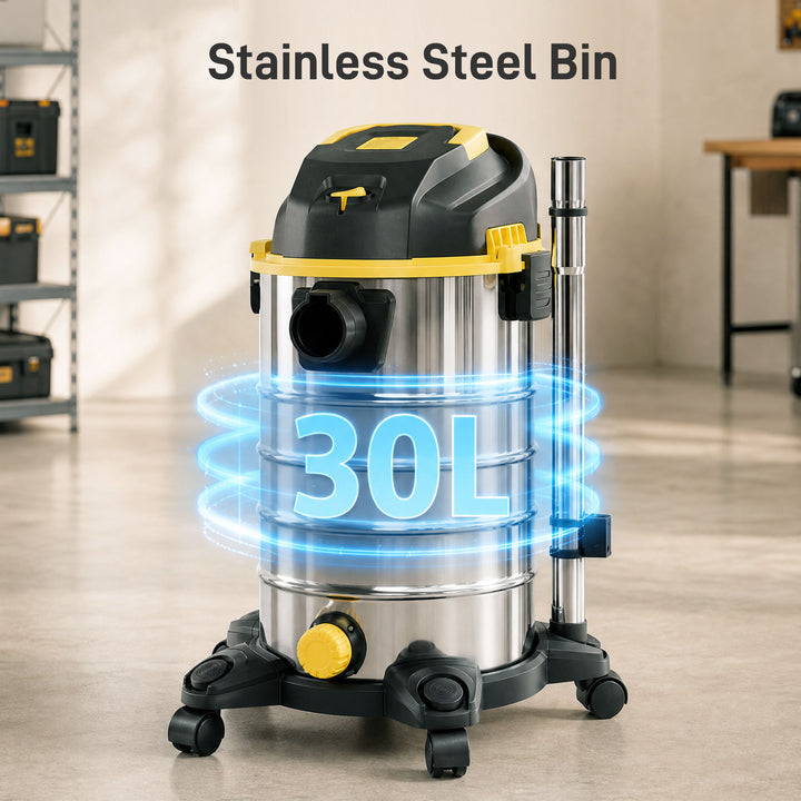 1400W Vacuum Cleaner, 3-in-1 Wet and Dry Vacuum Cleaner with Blowing M