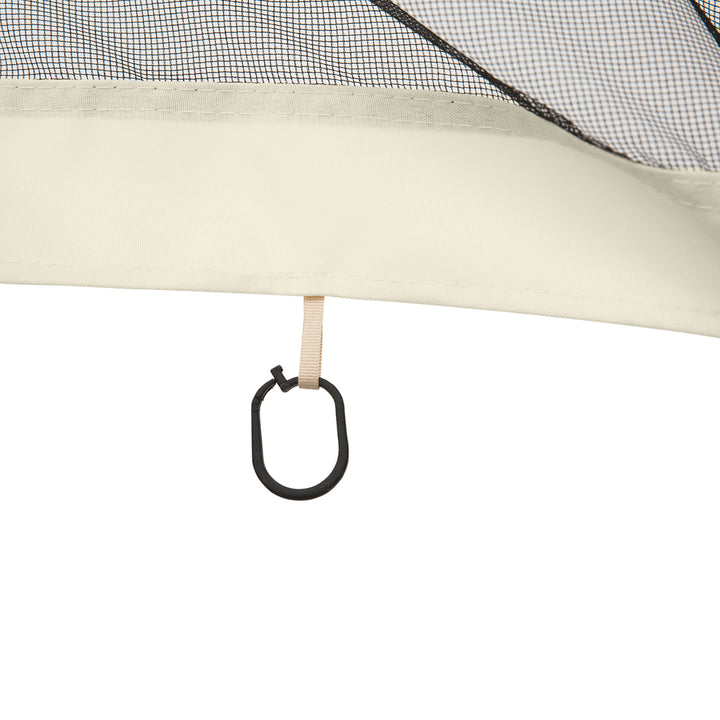 MCL 352 x 207cm Universal Replacement Mesh Sidewall Netting for Patio Gazebos and Canopy Tents, (Sidewall Only) Beige