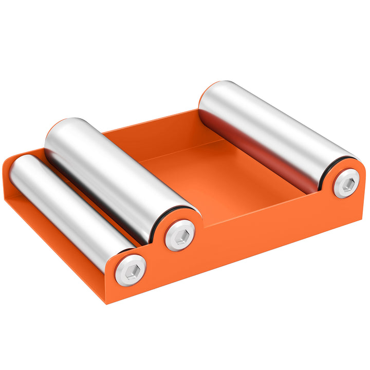 Motorcycle Wheel Cleaning Roller Stand with Steel Frame, Aluminium Rollers, Motorcycle Maintenance Stand for Tyre Cleaning and Chain Lubrication, Fit Tyre Width < 180mm, Bikes < 485lb, Orange