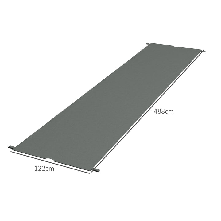 2 Pcs UV Protection Pergola Replacement Canopy, Pergola Shade Cover, Easy to Install, for 3 x 3(m) Pergola, Dark Grey