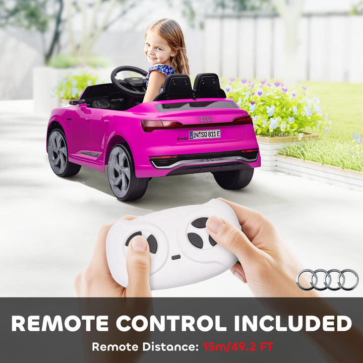 Audi Q8 etron Sportback Licensed Ride on Car with Remote Control, Four