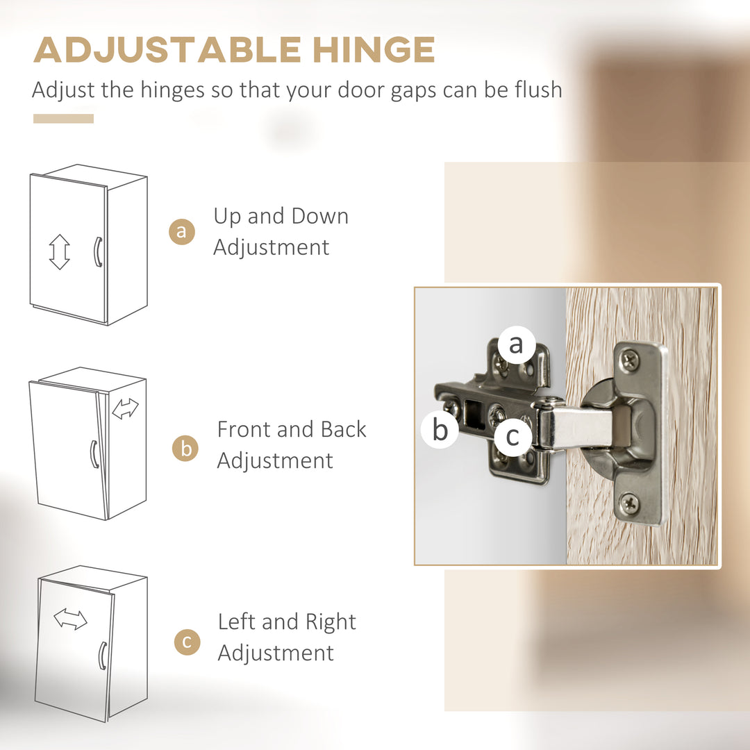 MCL Kitchen Cupboard Sideboard Storage Cabinet Unit with Counter Top, Adjustable Shelves, Drawers for Dining Room, Living Room