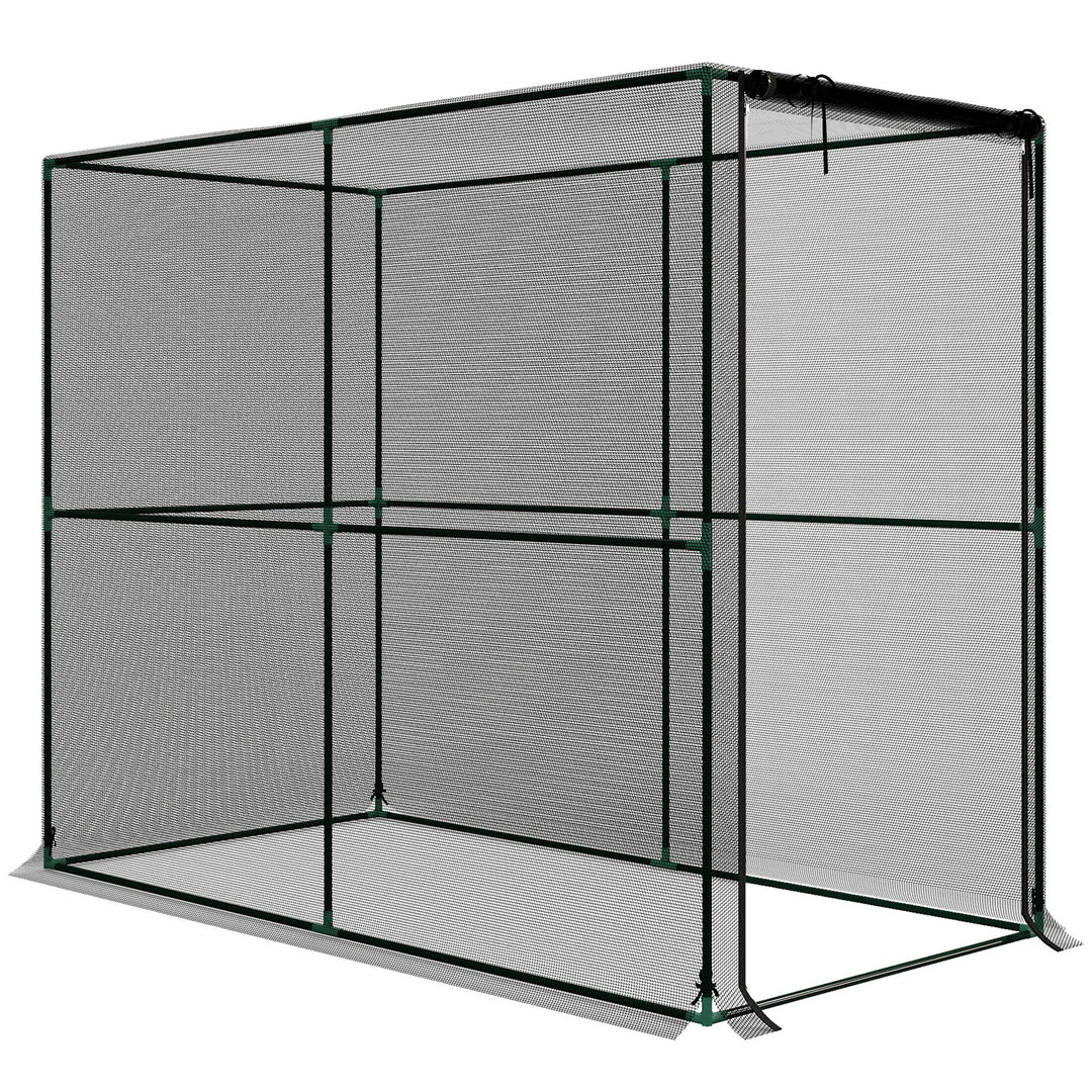Fruit Cage Bird Netting, Brassica Cage Plant Protection Tent with Zipped Door, Anti Bird, Insects, Small Animals
