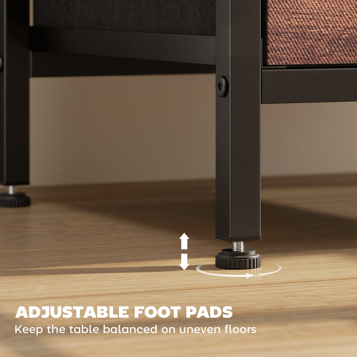 Bedside Table with Charging Station