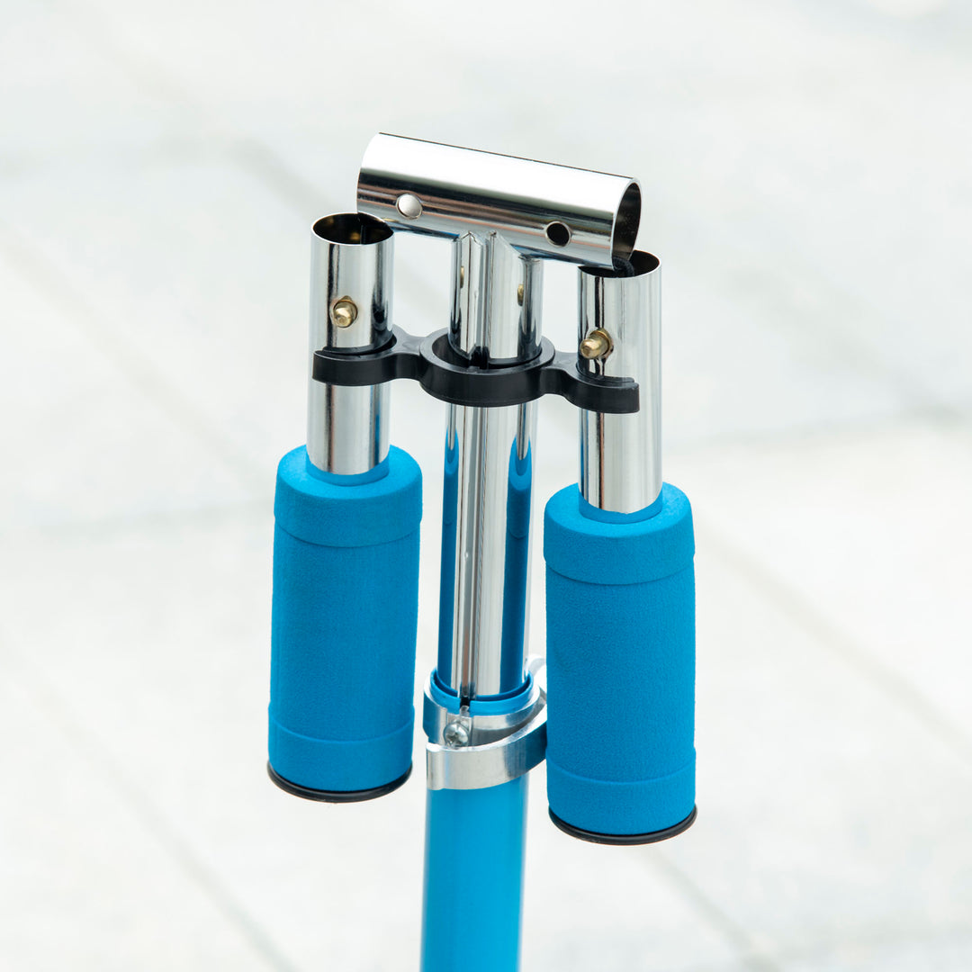 MCL Kids Scooter, with Lights, Music, Adjustable Height, Foldable Frame, for Ages 3-7 Years - Blue