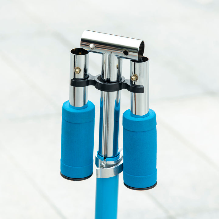 MCL Kids Scooter, with Lights, Music, Adjustable Height, Foldable Frame, for Ages 3-7 Years - Blue