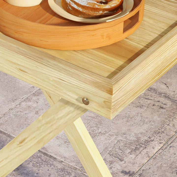 Outsunny 44 x 68cm Wooden Garden Table