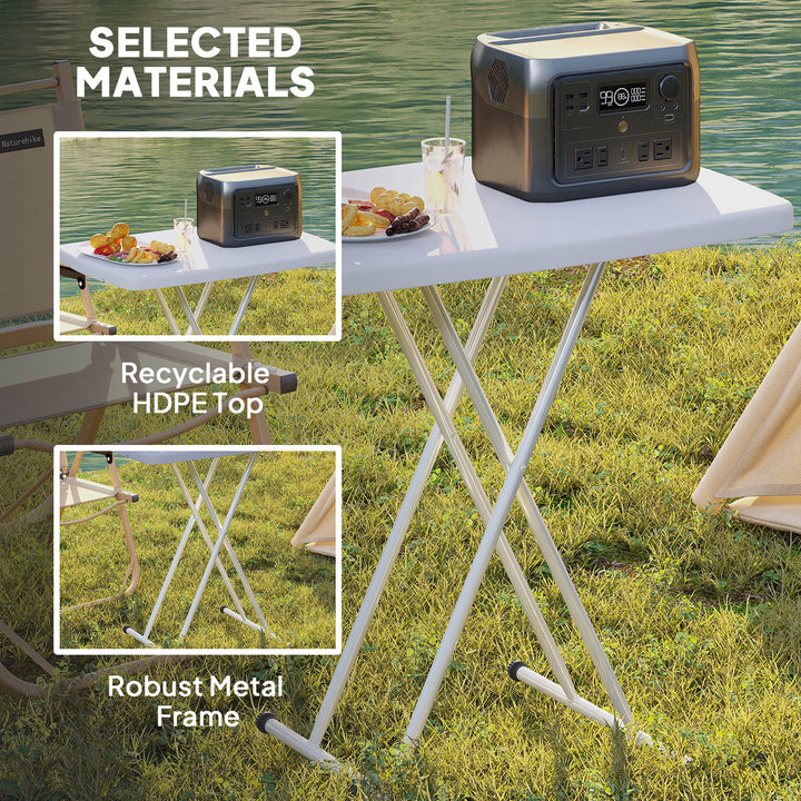 Minimal Folding Outdoor Table - White