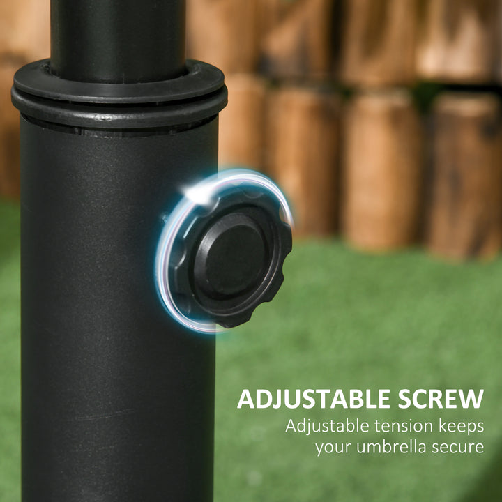 MCL Heavy Duty Cement Parasol Base 20kg Round Patio Umbrella Stand Garden Outdoor Shade Holder for Dia. 35mm/38mm/48mm Poles