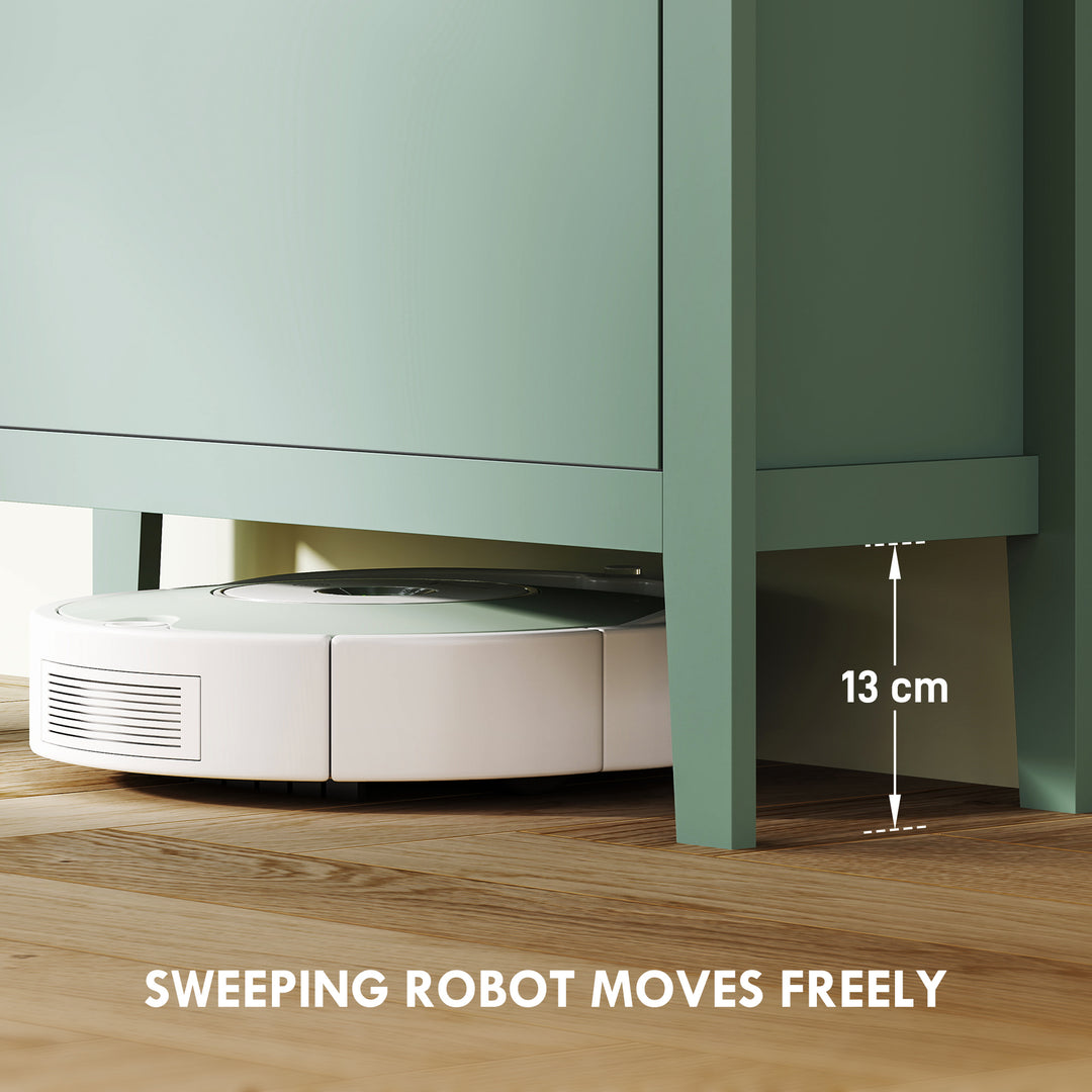 Modern Three-Drawer Shoe Cabinet - Green - view 6