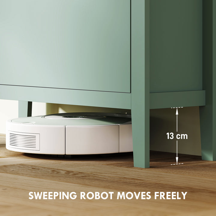 Modern Three-Drawer Shoe Cabinet - Green - view 6