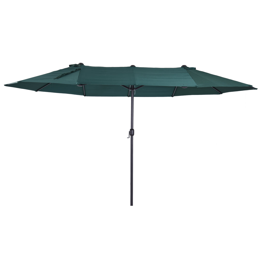 MCL 4.6m Double Garden Parasol - Green