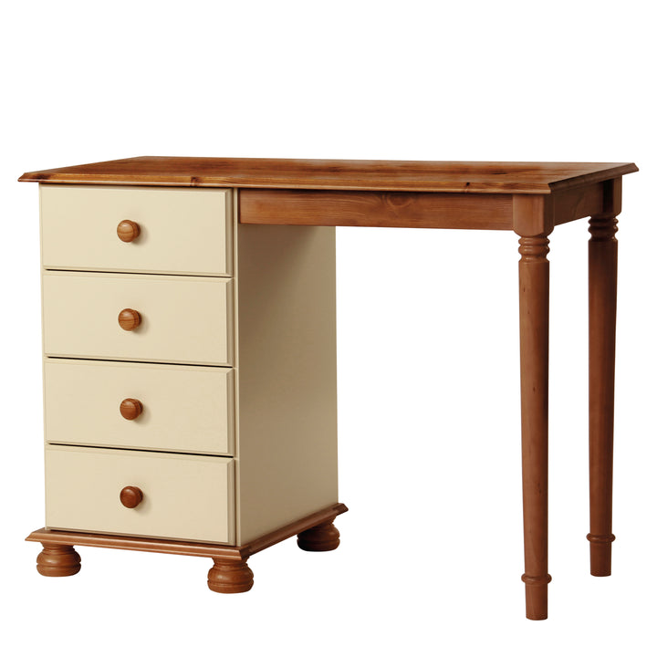 Copenhagen Single Dressing Table in Cream/Pine