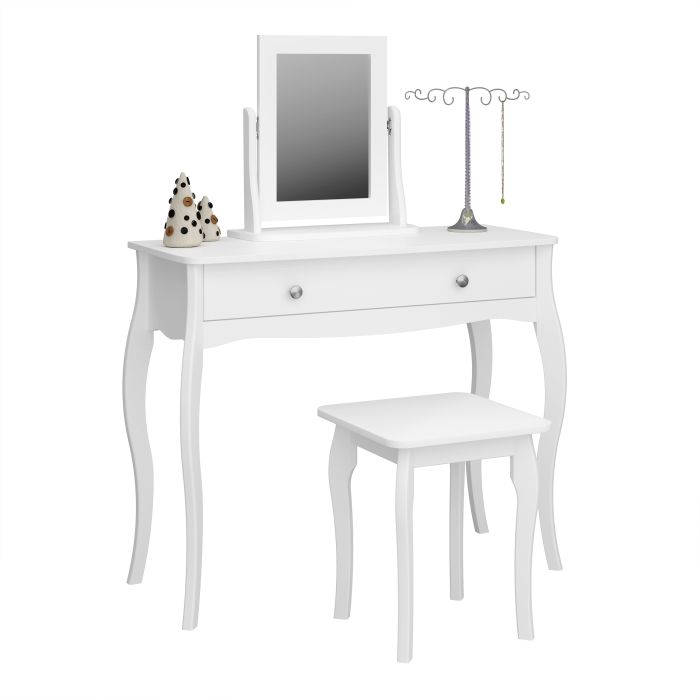 Baroque Mirror White