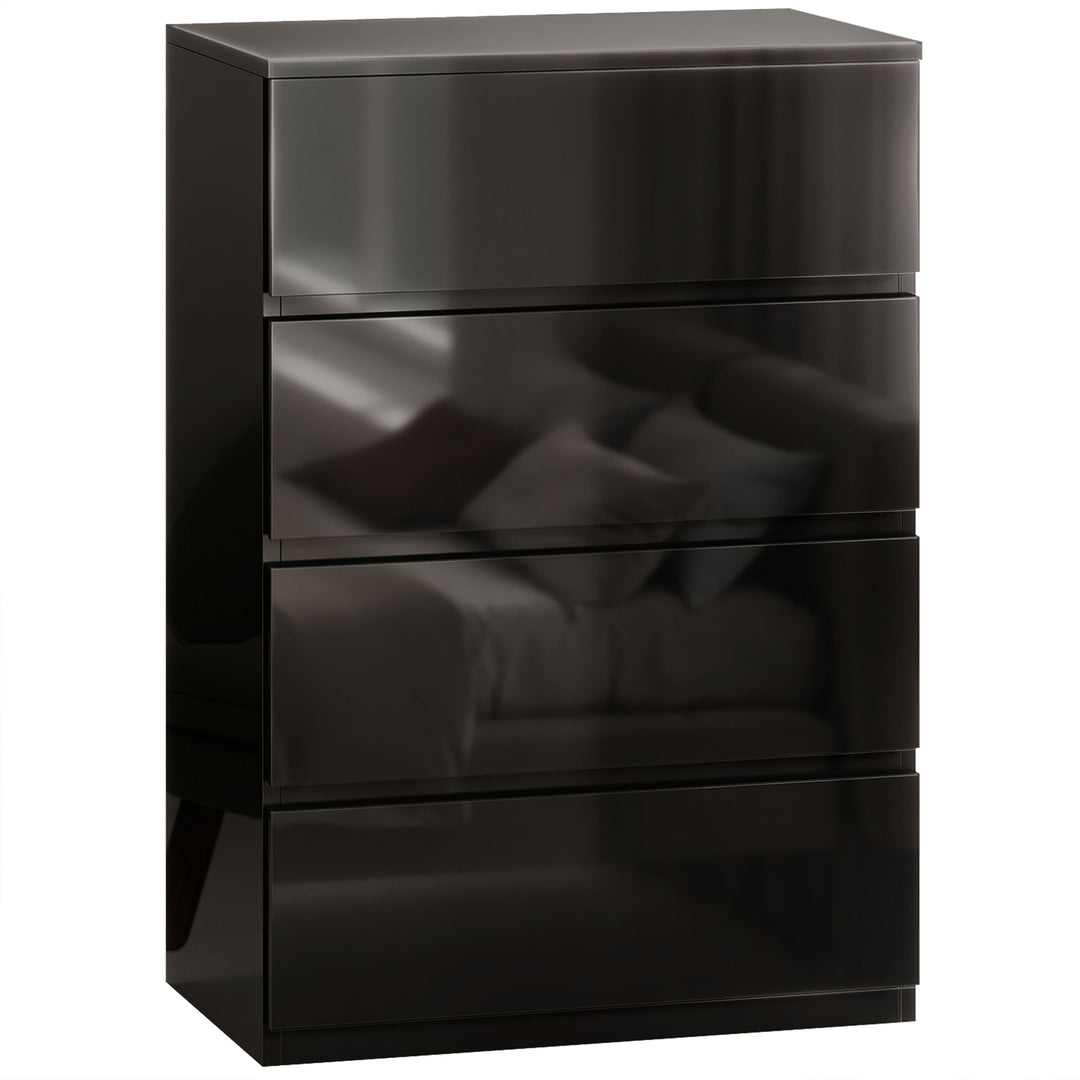 Chest of Drawers, 4-Drawer Storage Cabinets, Modern Dresser, Storage D