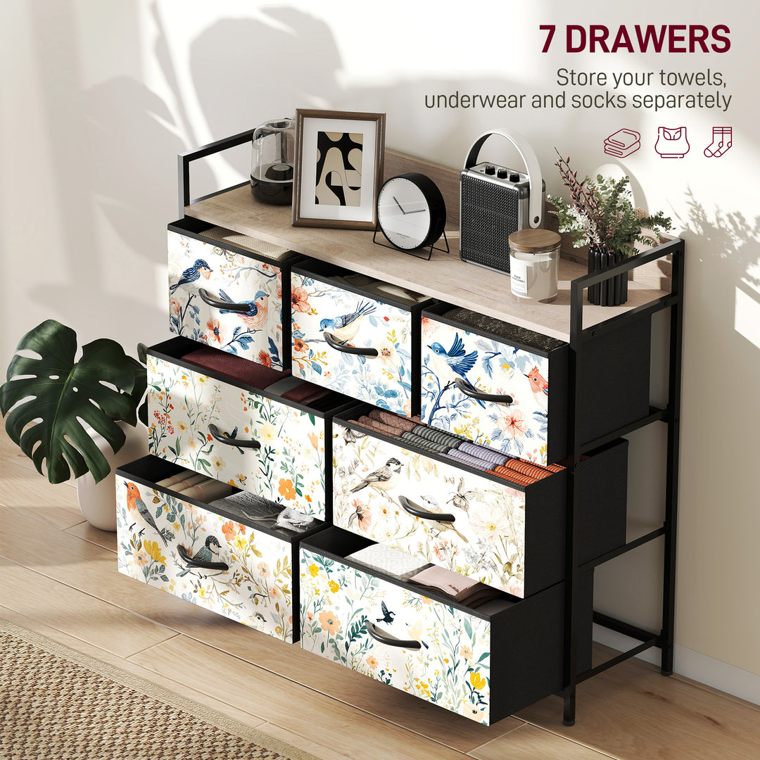 7-Drawer Chest of Drawers - White