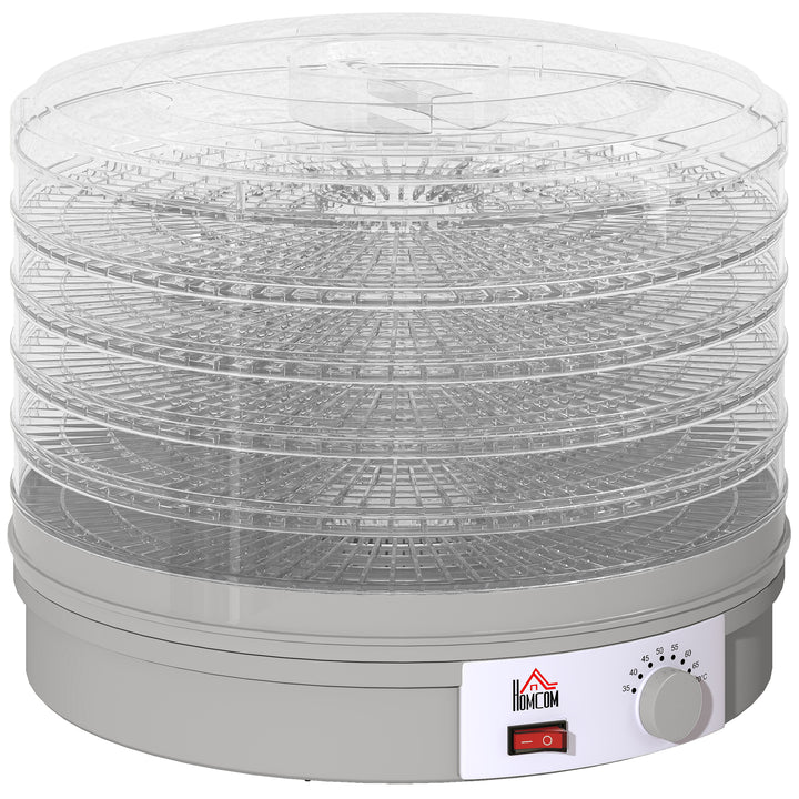5 Tier Food Dehydrator, 245W Food Dryer Machine with Adjustable Temperature Control for Drying Fruit, Meat, Vegetable, Jerky and Pet Treat, Grey