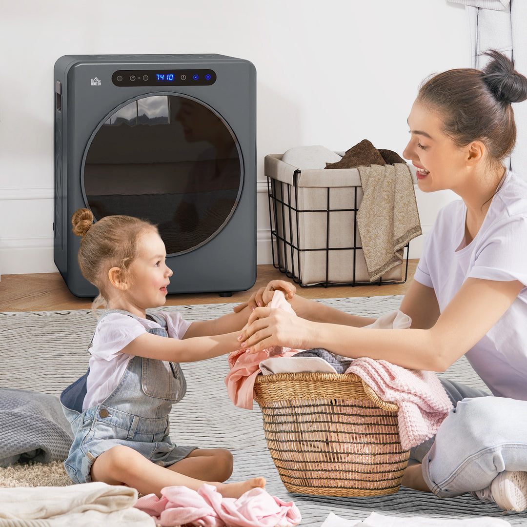 4kg Compact 40-60℃ Tumble Dryer - Grey