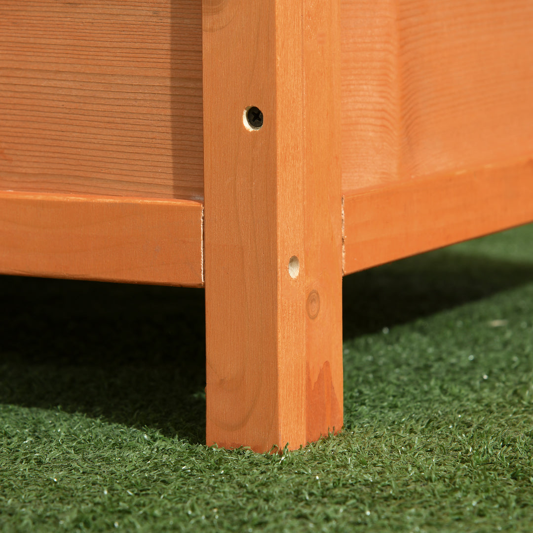 MCL Wooden Dog Kennel Elevated Dog Pet House w/ Open Top 82W x 58D x 58H cm