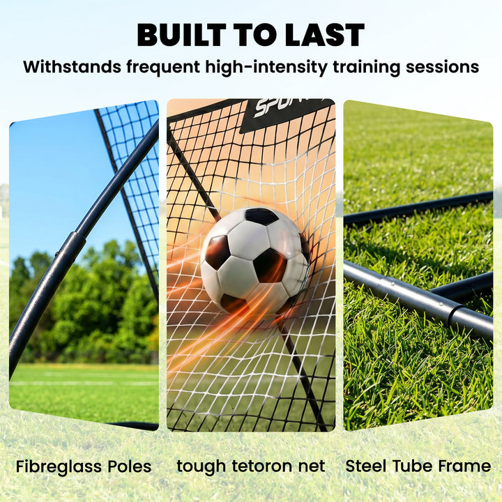 Football Rebounder Net, Portable Kickback Football Rebounder Net with 