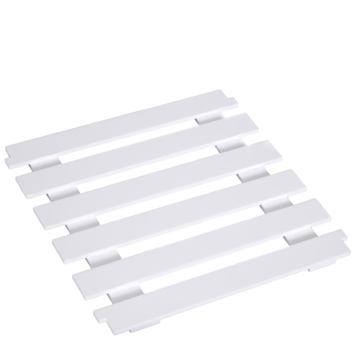 MCL Rolling Kitchen Island Trolley Cart Drawer Shelves Basket Wheels W/  6 Bottle Wine Rack White