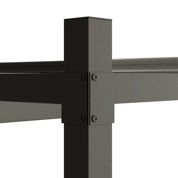 3 x 3(m) Metal Pergola with Retractable Roof and Magnetic Fixture, Outdoor Gazebo Garden Pergola Kit Sun Shade Canopy, UPF30+, 80mm Metal Column, Grey