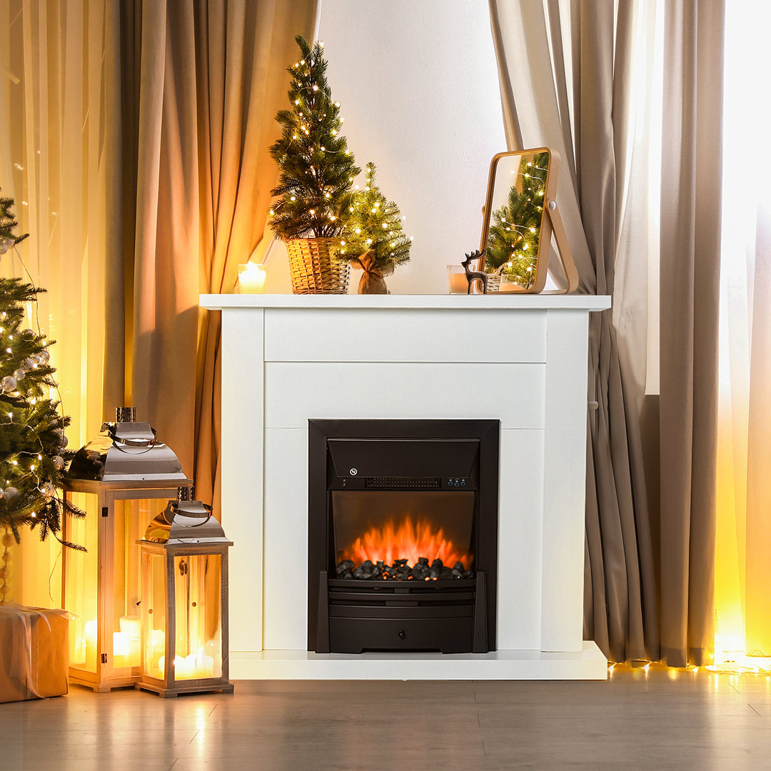 40" Electric Firplace Suites &amp; Mantelpiece with LED Flames Remote - view 2