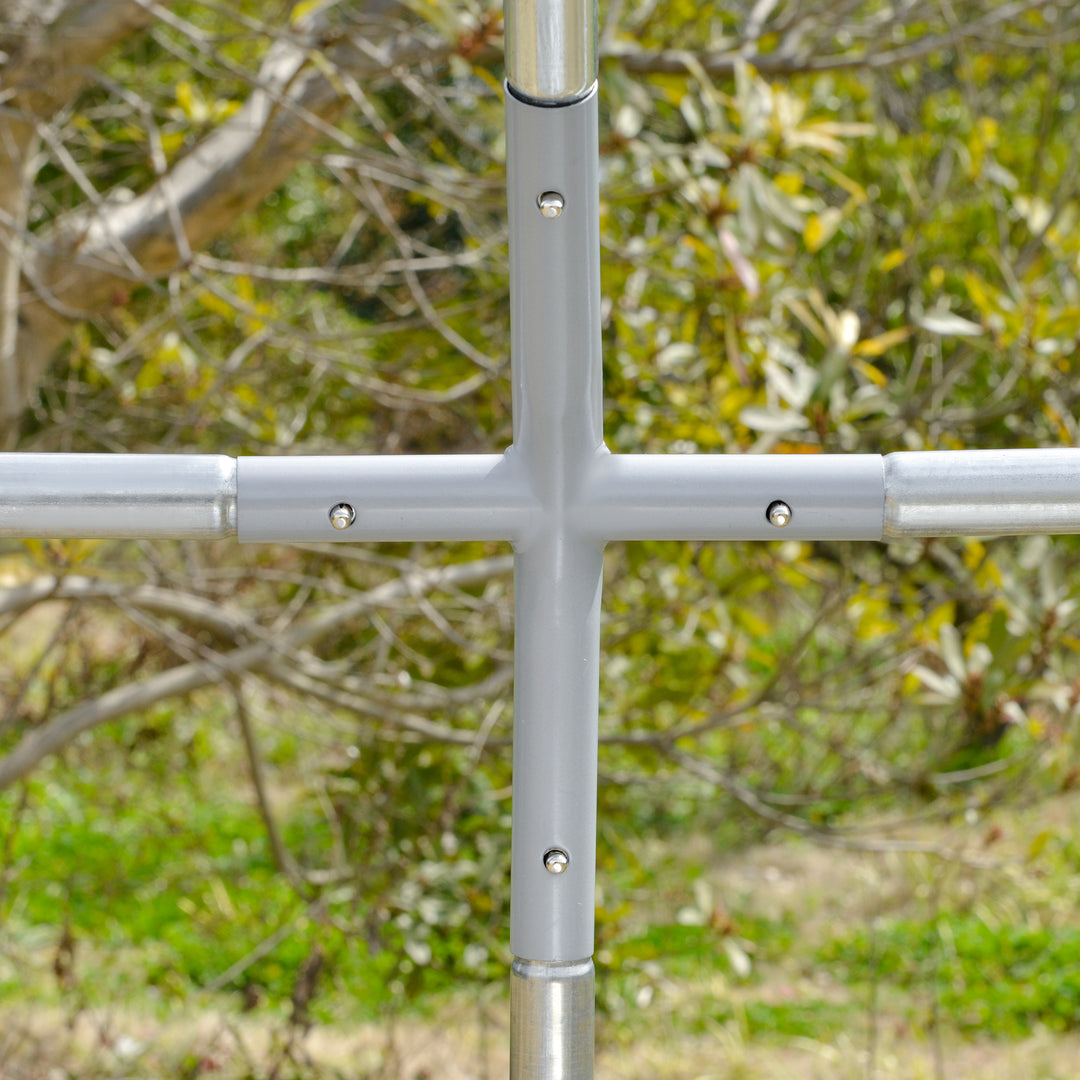 MCL Galvanised Chicken Coop Hen House w/ Cover 5.7 x 2.8 x 2m