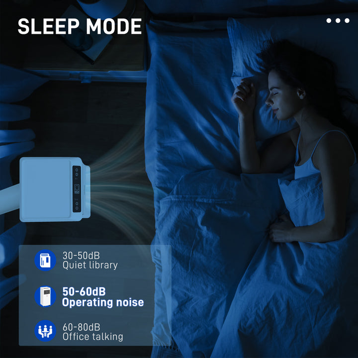 MCL 9000 BTU Air Conditioning Unit, 3-in-1 Portable Air Conditioner, Dehumidifier, Cooling Fan with Remote Control, Digital Display, 2 Speeds, 24H Timer, Window Venting Kit, 28m²