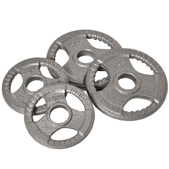 Set of 4 Weight Plate for 2 inch/5cm hole Dumbbell Handle Bar 15kg Dumbbell Plates Barbell Weight 2 x 5kg, 2 x 2.5kg
