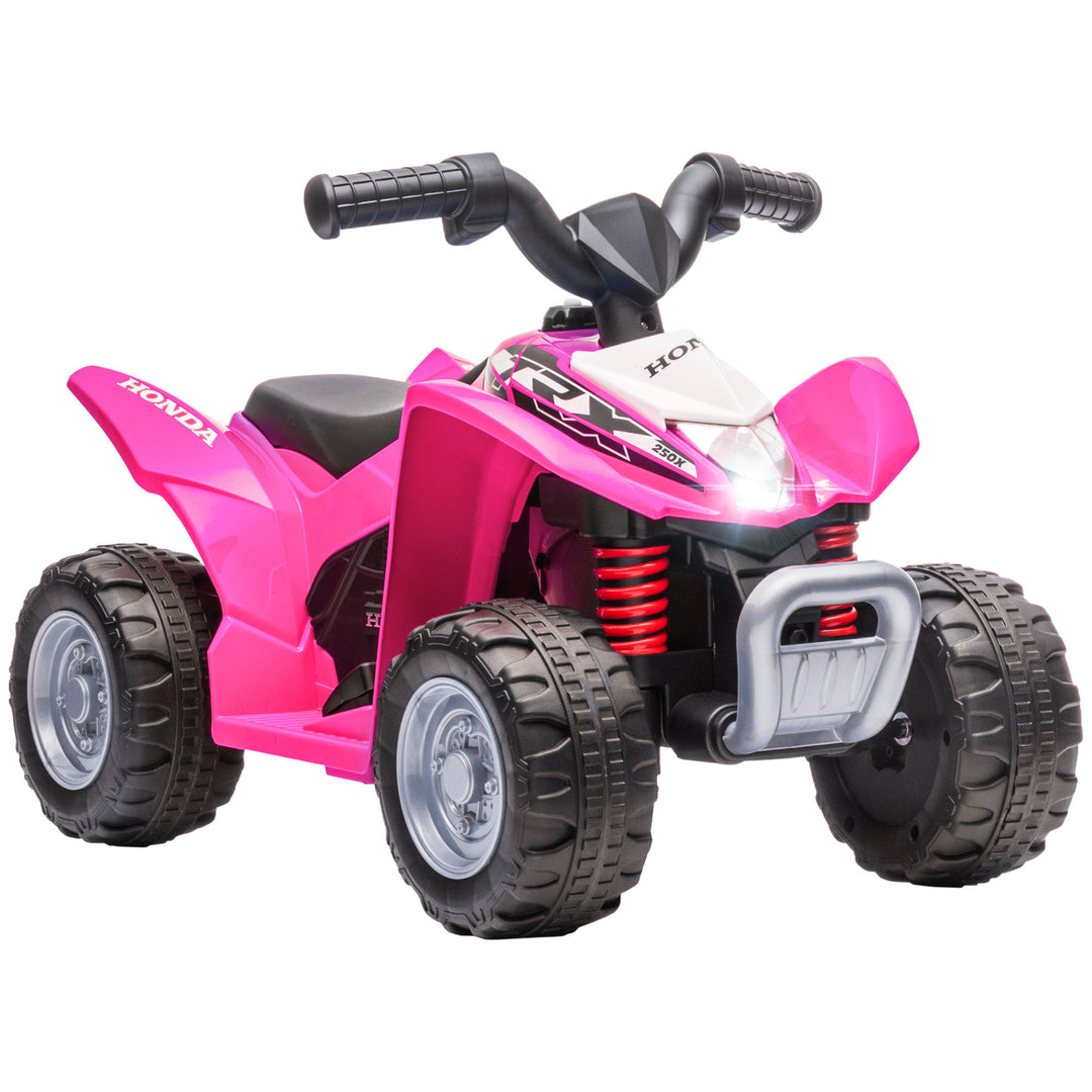 MCL Honda Licensed Kids Electric Quad Bike, 6V ATV Ride On for Ages 1.5-3 Years, Pink