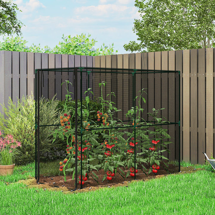 Fruit Cage Bird Netting, Brassica Cage Plant Protection Tent with Zipped Door, Anti Bird, Insects, Small Animals