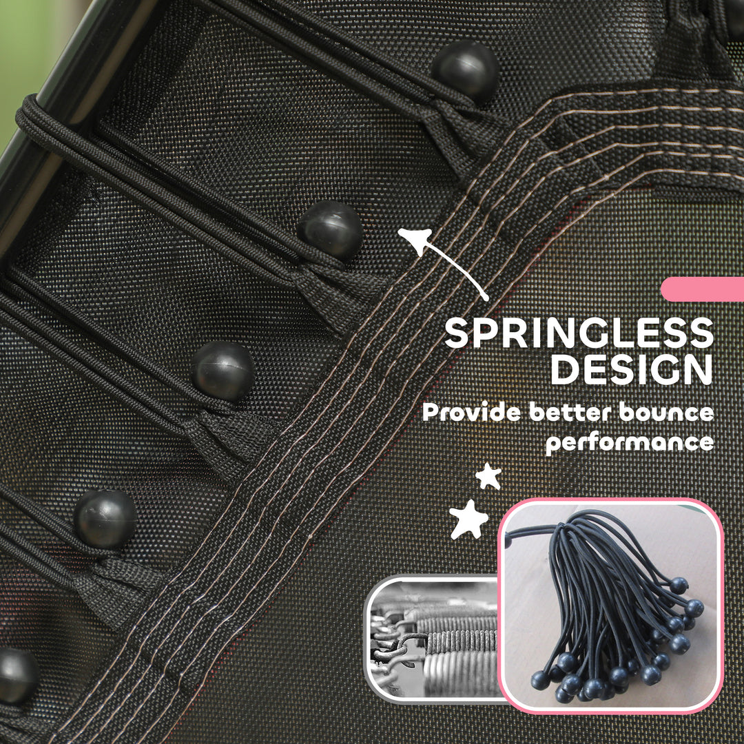 Kids Trampoline Mini Bouncer with Enclosure Safety Net For Ages 3-10 Years - Pink