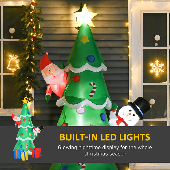 MCL 7FT Christmas Inflatable Tree LED Lighted for Indoor Outdoor Decoration