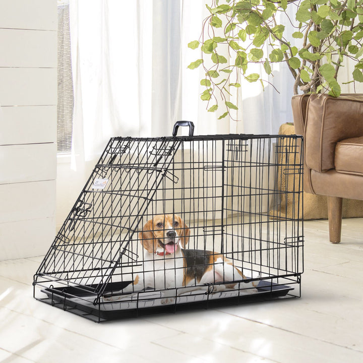 MCL Trapeze Collapsible Dog Pet Travel Box Cage Removable Tray 93 x 58 x 65cm