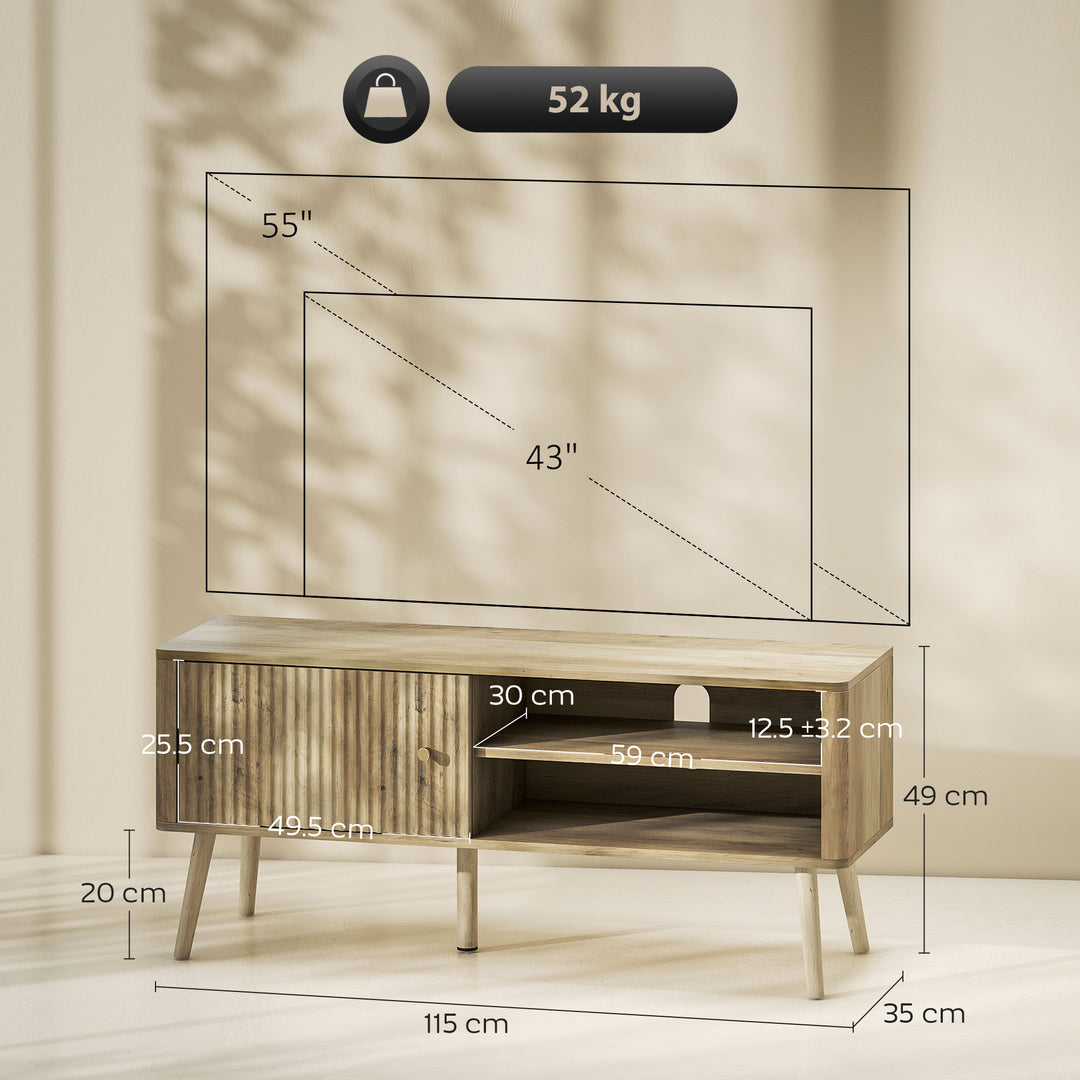 TV Stand Cabinet for TVs up to 55" - Oak - view 3