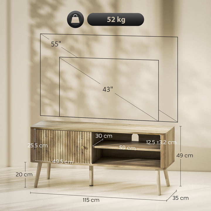 TV Stand Cabinet for TVs up to 55" - Oak - view 3