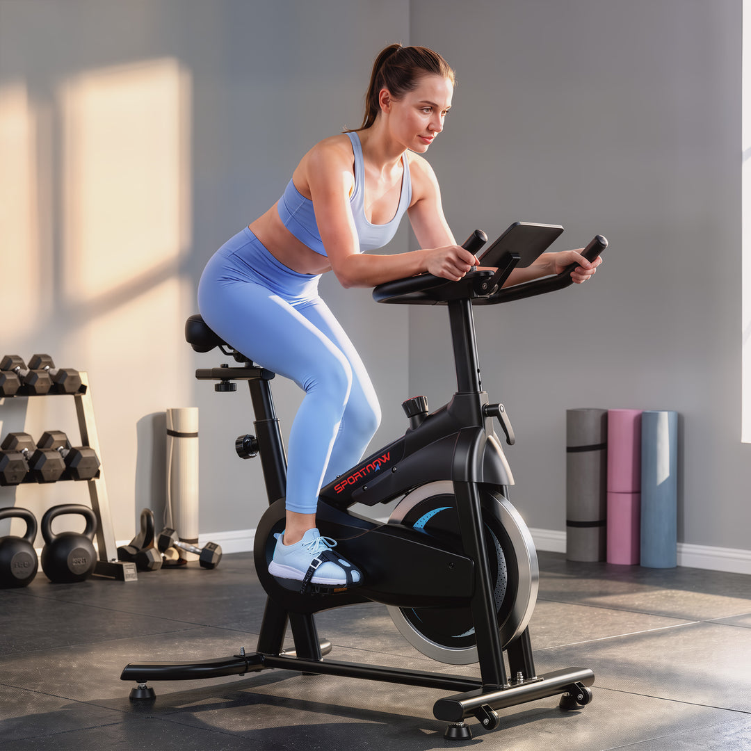 Exercise Bike, Indoor Stationary Bike with Smart APP, 0-100% Magnetic - view 2