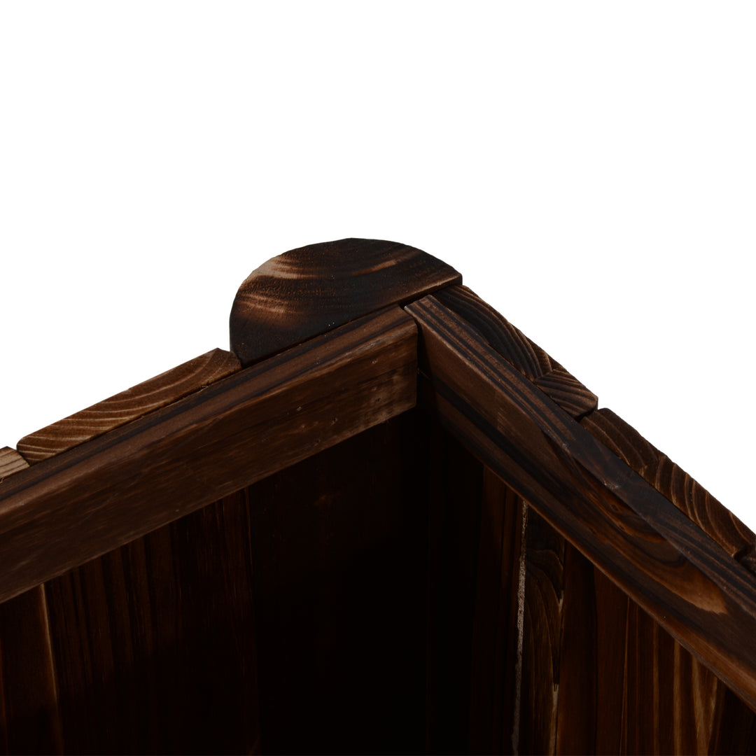 Wooden Raised Garden Bed, 120 x 50 x 45cm Elevated Planter Box, Outdoo