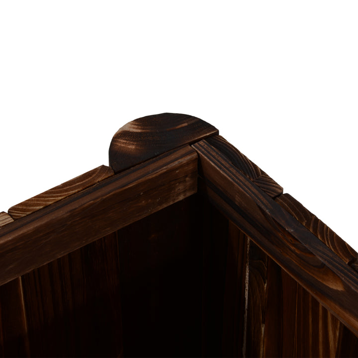 Wooden Raised Garden Bed, 120 x 50 x 45cm Elevated Planter Box, Outdoo
