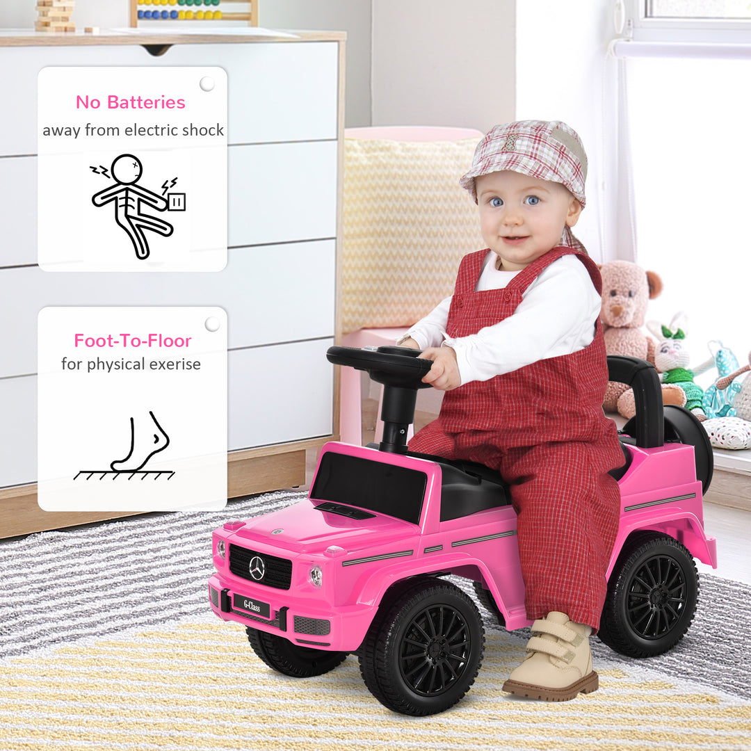 MCL 3 in 1 Kids Ride On Car G350 Licensed Foot To Floor Slider Toddler Push Along NO POWER Pink 12-36 months