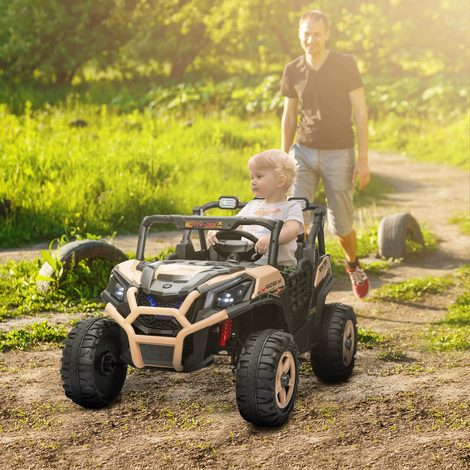 24V 2 Seater Kids Electric Car with Remote Control, Suspension System,