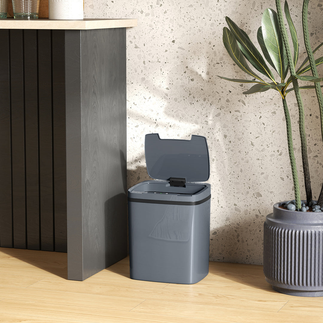 15L Sensor Bin, Automatic Touchless Kitchen Bin, Easy Clean, Battery Operated for Home Office, Bedroom, Bathroom