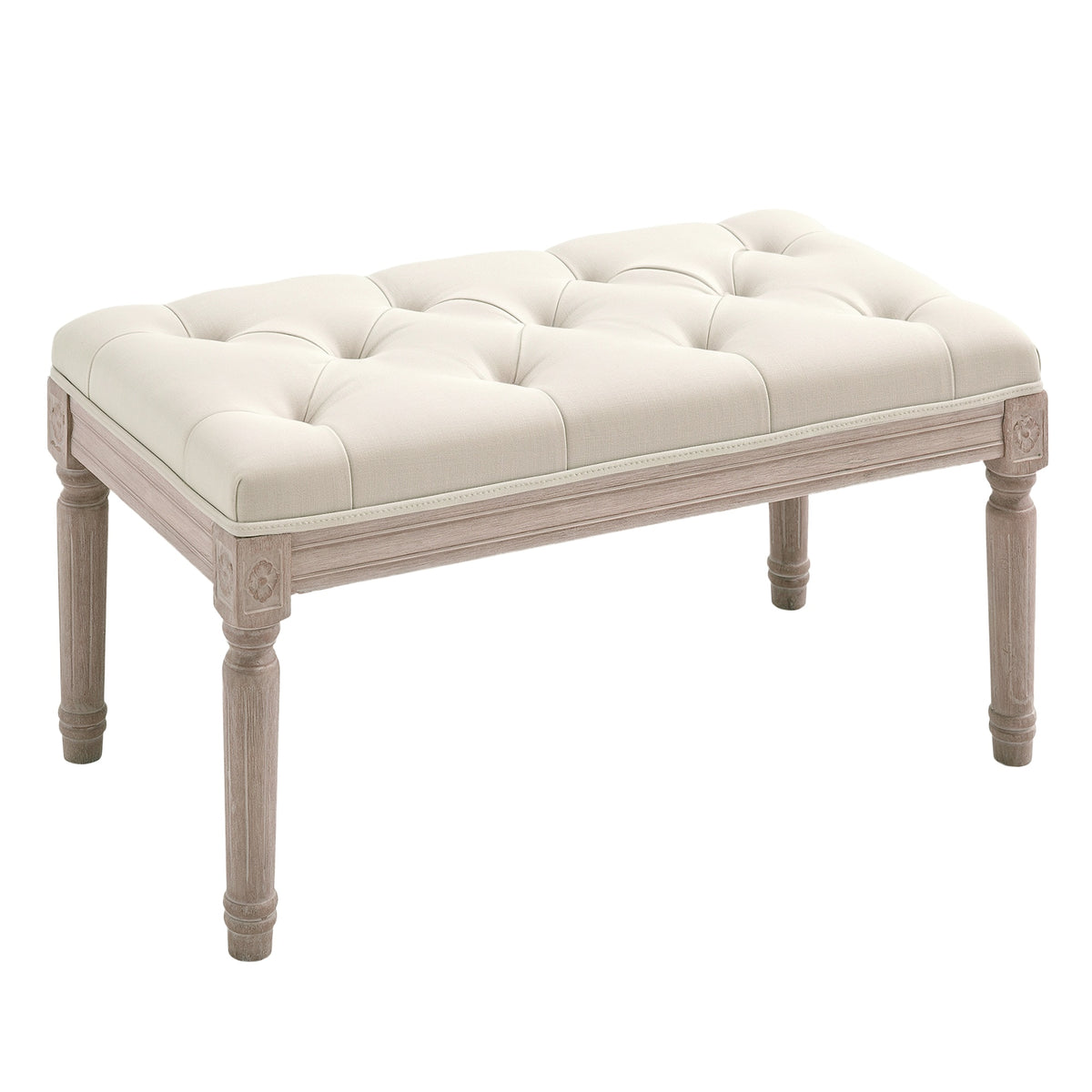 80cm End of Bed Bench, Window Seat, Tufted Bench for Bedroom