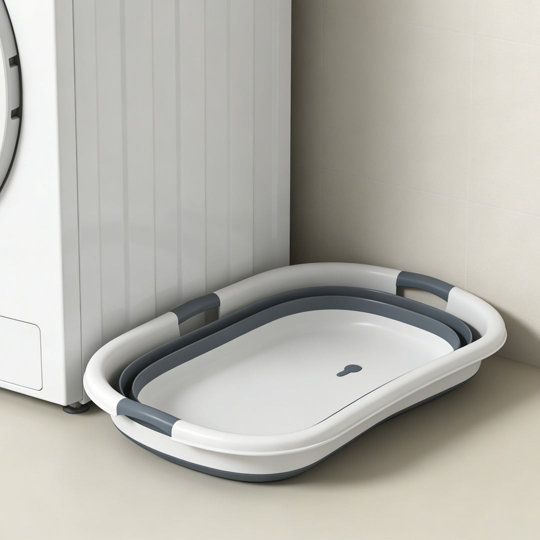 Dog Bath Tub, Portable Foldable Dog Bathtub with Drainage Hole, for Sm