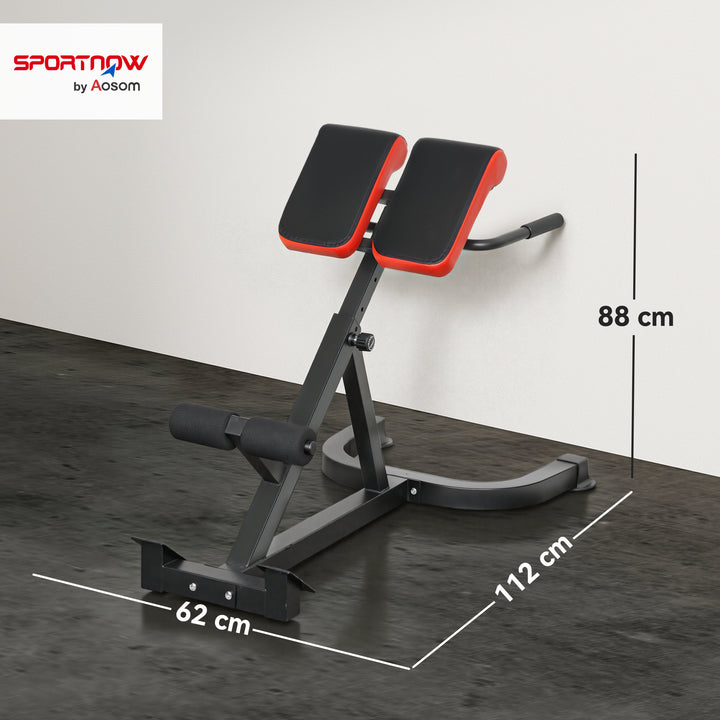 45-Degree Hyperextension Roman Chair, 5-Level Adjustable Back Extensio