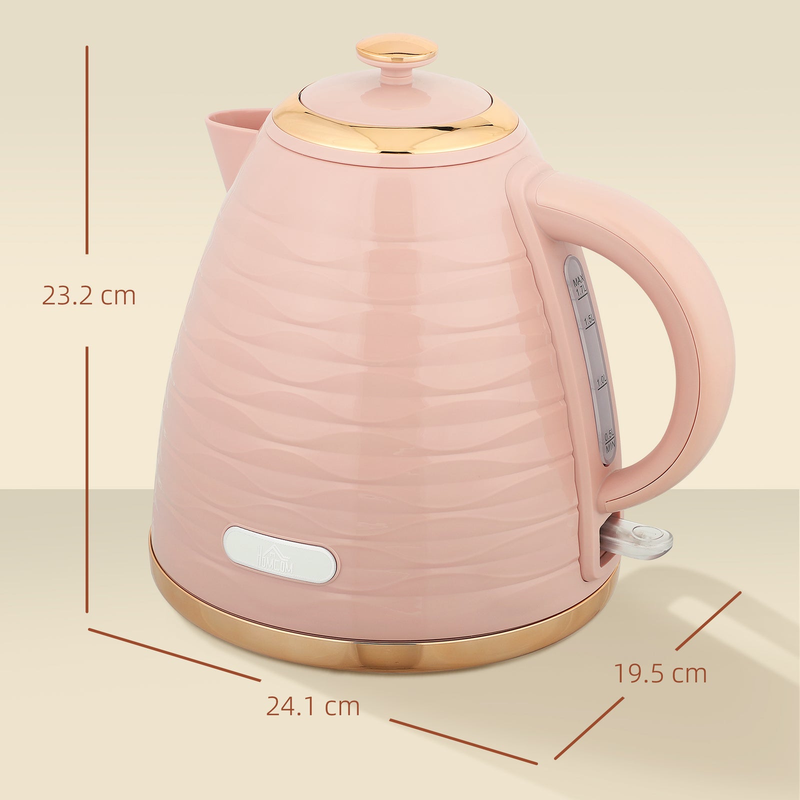 3kW Rapid Boil Honeycomb Kettle - Pink