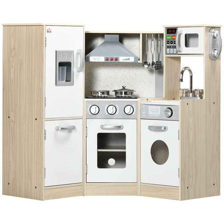 Kids Kitchen Playset, with Accessories, Storage Space