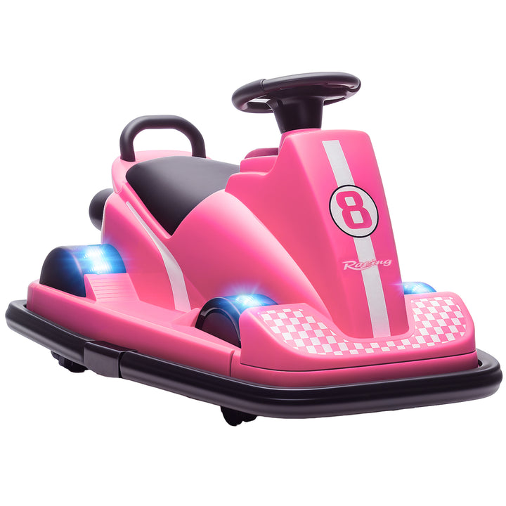 Kids Bumper Car, 360° Rotation Spin Electric Waltzer Car with LED Ligh