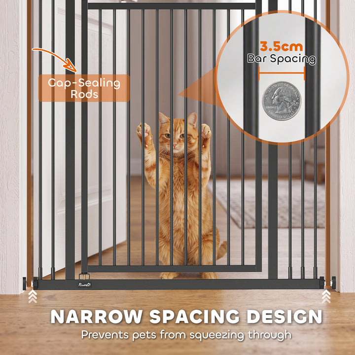 180cm Extra Tall Cat Gate, Adjustable Pet Gate with 74-100 cm Wide - view 5